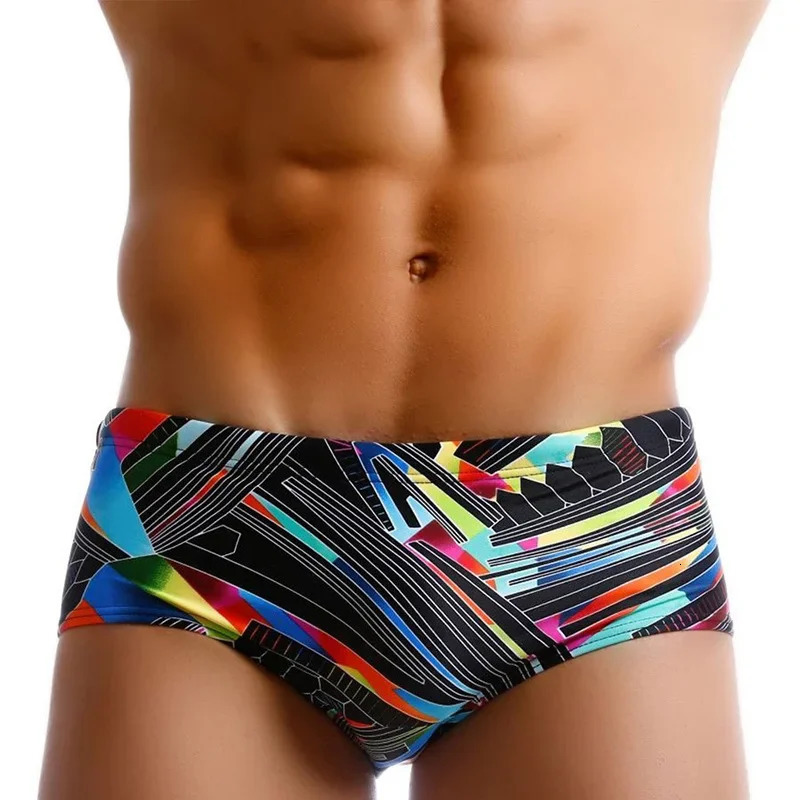 Men Swimwear Swim Boxers Board Shorts Surfing Bikini Swimsuits Brazilian Cut Bathing Suit Water Sports Trunks Beach Underwear 250530