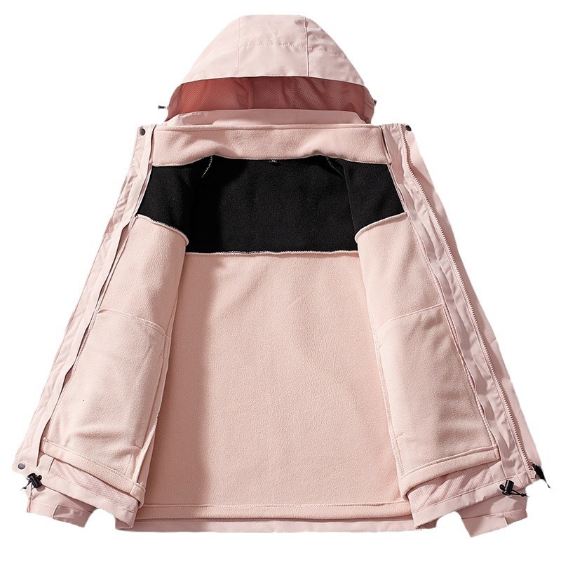 Ddmyoutdoor Autumn Winter Outdoor Stormtrooper In Detachable Inner Tank Two Piece Set Couple Trendy Brand Mountaineering Suit Jackets