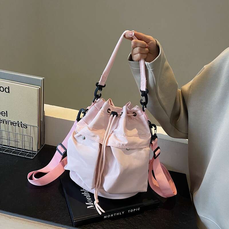 Korean Style Handbag Simple Trendy Women's Personality Large Capacity Fashion Shoulder Stylish Ins Casual Bucket Bag