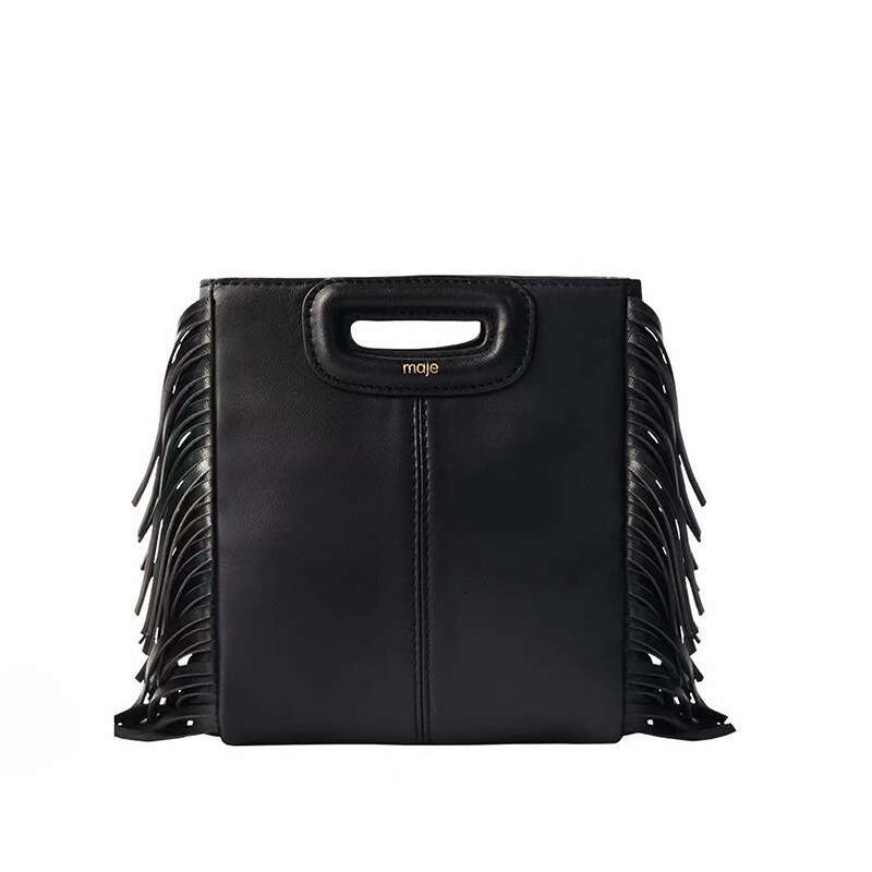 New Fashion Me Shoulder Black PU Soft Crossbody Bag Large Capacity Women's Handbag