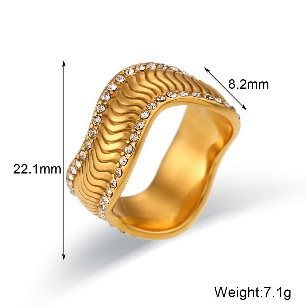 Women's Ins Trendy Y2K Style Stainless Steel Gold Plating with Oil Drip Design CZ Earrings