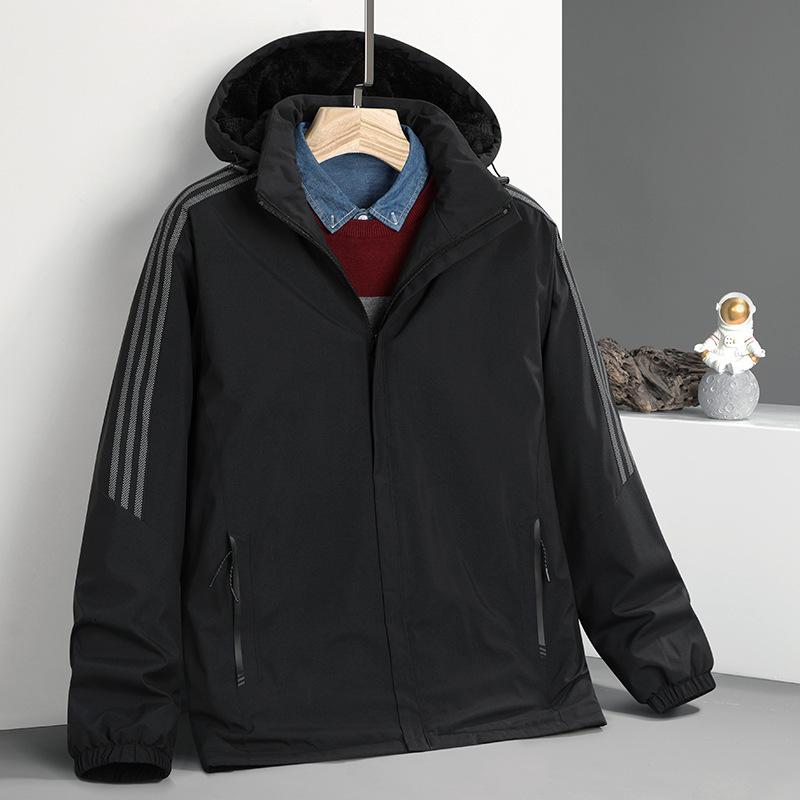 Ddmyoutdoor Outdoor Assault With Men S Fleece One Piece Jacket Thickened Windproof And Warm Outdoor Casual Cotton Jacket Jackets