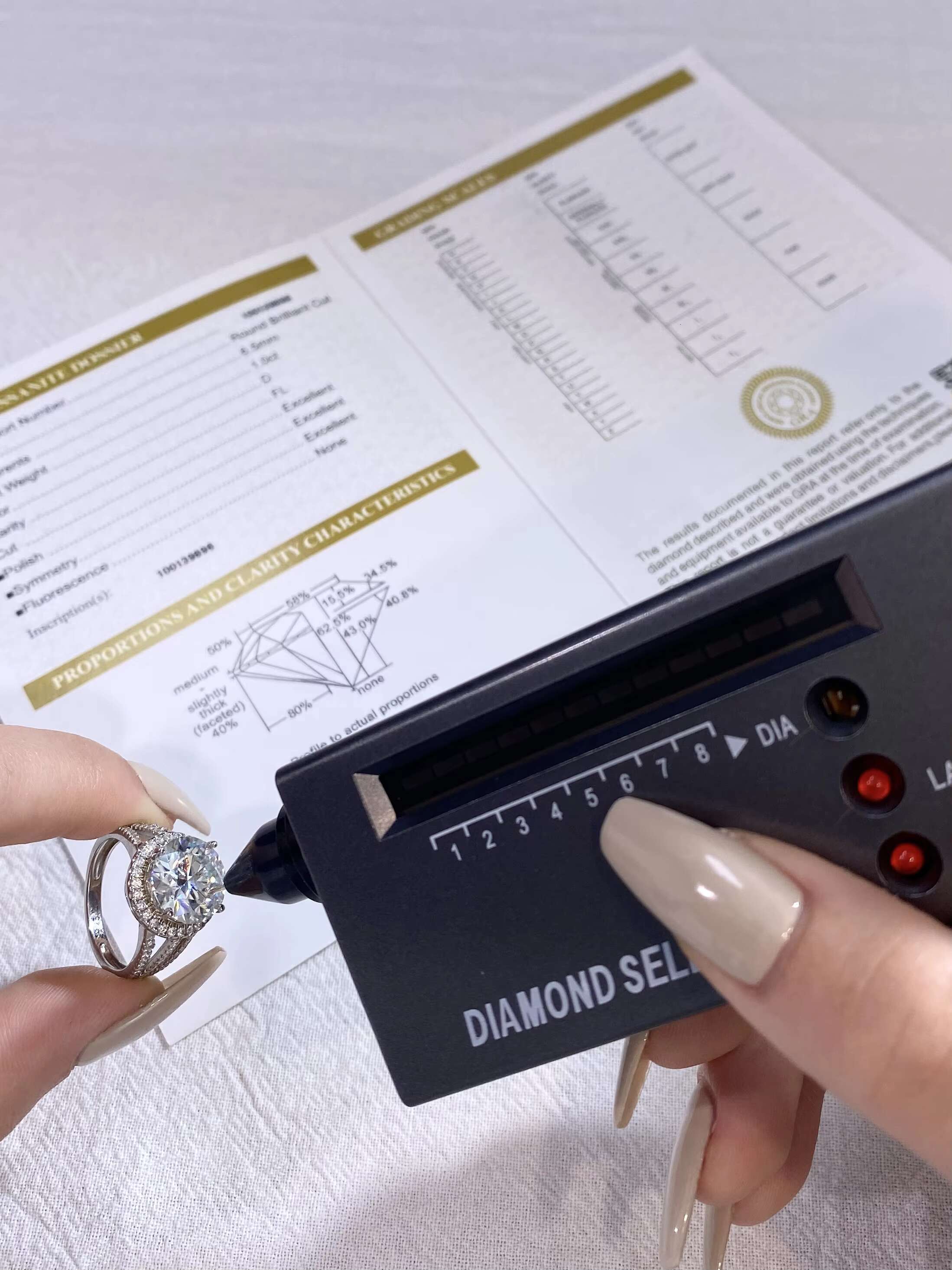 Luxury Real Certified 5CT 11m Moissanite 3 Row Halo Ring for Women 925 Sterling Silver Big Round Diamond Engagement Fine Jewelry