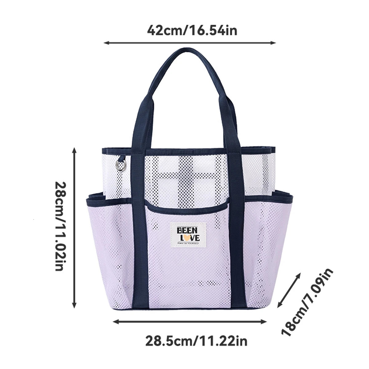 145L splicing large capacity travel lightweight cosmetic organizer bag summer vacation mesh beach quickdrying toiletry bag 250605