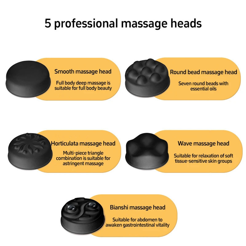 Massage Gun Wireless Charging Fat Pushing Machine Handheld Portable Massage Stick Neck Waist Shoulder Kneading Pink White 250605