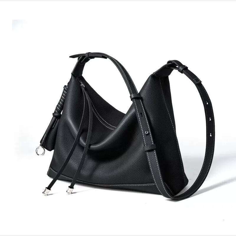 Bags For Women Tote Fashion Underarm Women's Bag Large Capacity Cowhide Shoulder Bag Casual Commuter Retro Crossbody Handbags 2025/06/06