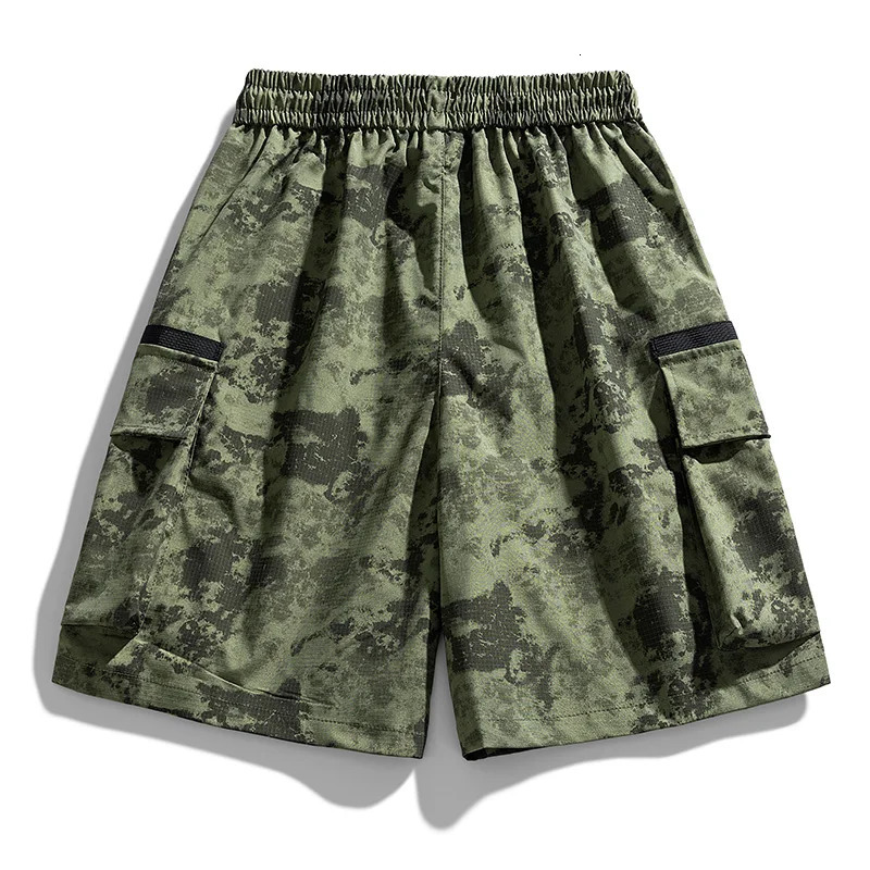 Camouflage Mens Shorts Quick Dry Bermuda Male Multi Pockets 8xl 7xl Summer Army Green Large Plus Sport Cargo Breeches 250530