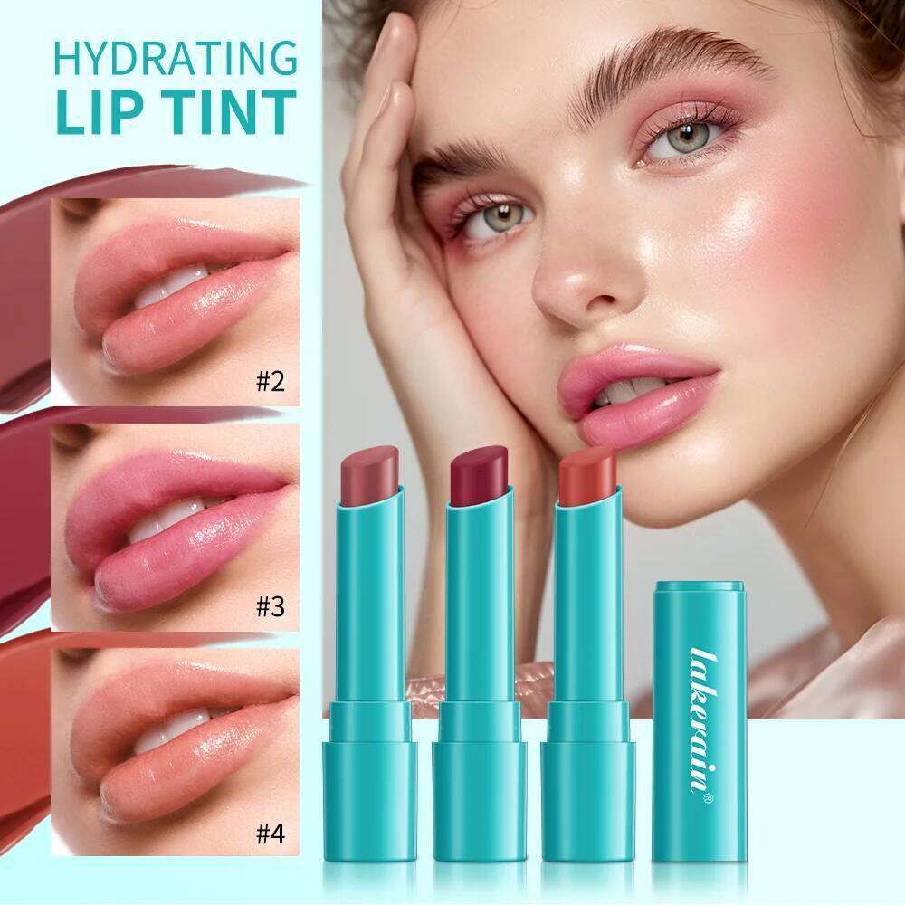 free shipping Jelly Solid Lip Tint Cute Hydrating Mirror Red Brown Lipstick Clear Moisturizing Lips Tint Nature Nude Korea Lip Makeup Cosmetic
