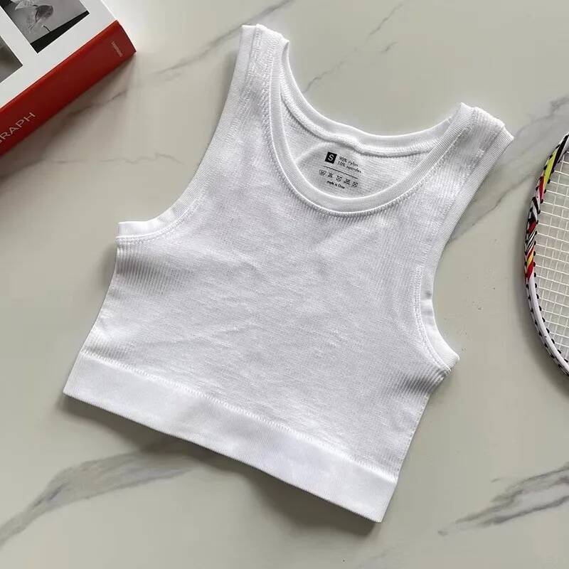 Sexy Women Sports Fiess Running Crop Top Sleeveless Vest Solid Color Knitted Short Sleeve Gym Yoga Tops Shirt