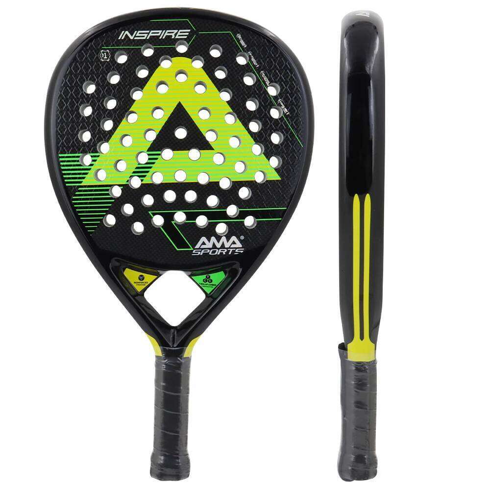 AMASPORT 3K Paddle Tennis Racket New Hole Distribution With High Durability Carbon Fiber Material For Men Women Beginners