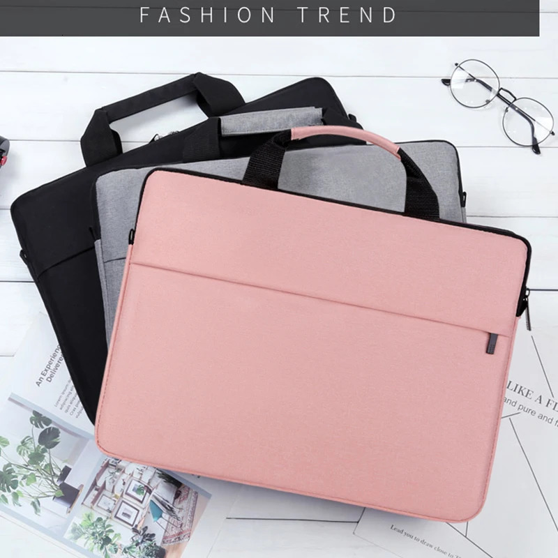 Laptop Bag Women 2025 13.3 14.1 15.6 17 Inch Office Notebook Sleeve Case Travel Computer Handbag Elegant Fashion 250603
