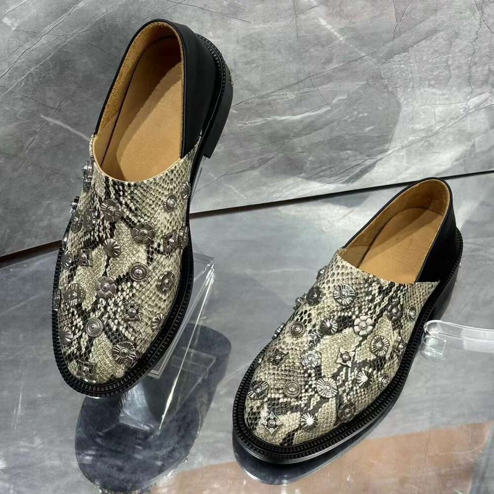 New Casual Spring Summer Men's Shoes Pure Leather Wear-resistant Comfortable