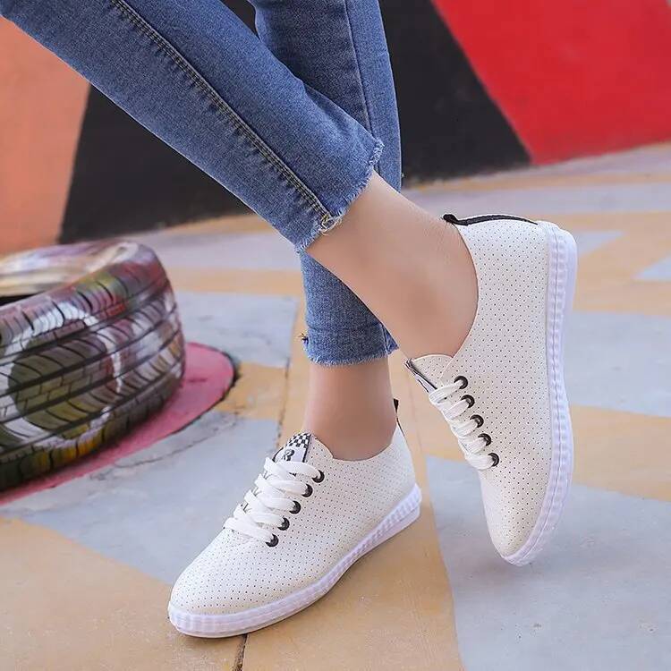Ddmyoutdoor Hot New Fashion Light High Quality Women Girls Flats Slip On Breathable Casual Shoes Flat Shoesfg Outdoor Shoes