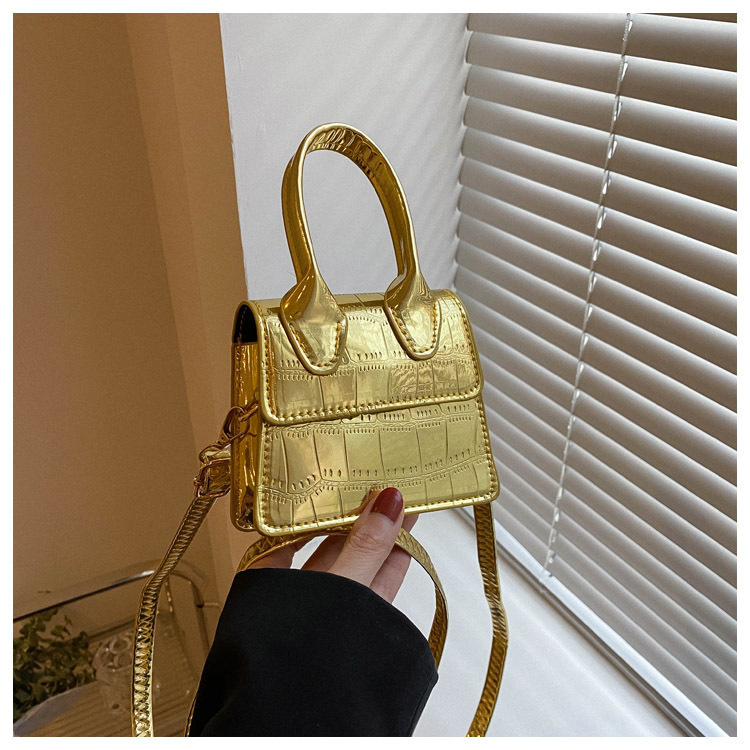 designer 2025 Summer New Fashion Stone Pattern Handbag Shoulder Crossbody Small Square Bag Women's Bag Supports Wholesale and Mixed Orders