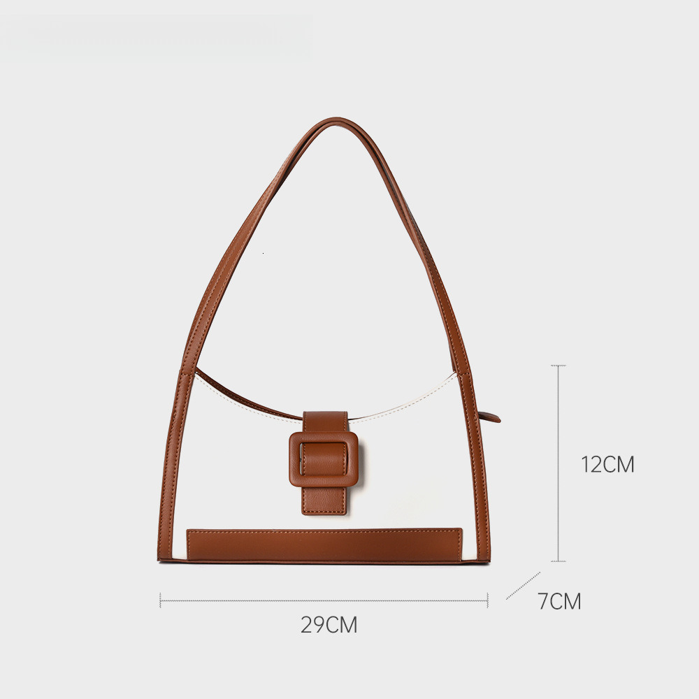 Free shipping Underarm Bag for Women Summer New Handbag Niche Luxury Color Designer bags Block Baguette Bag Fashion Simple Shoulder Crescent Bag