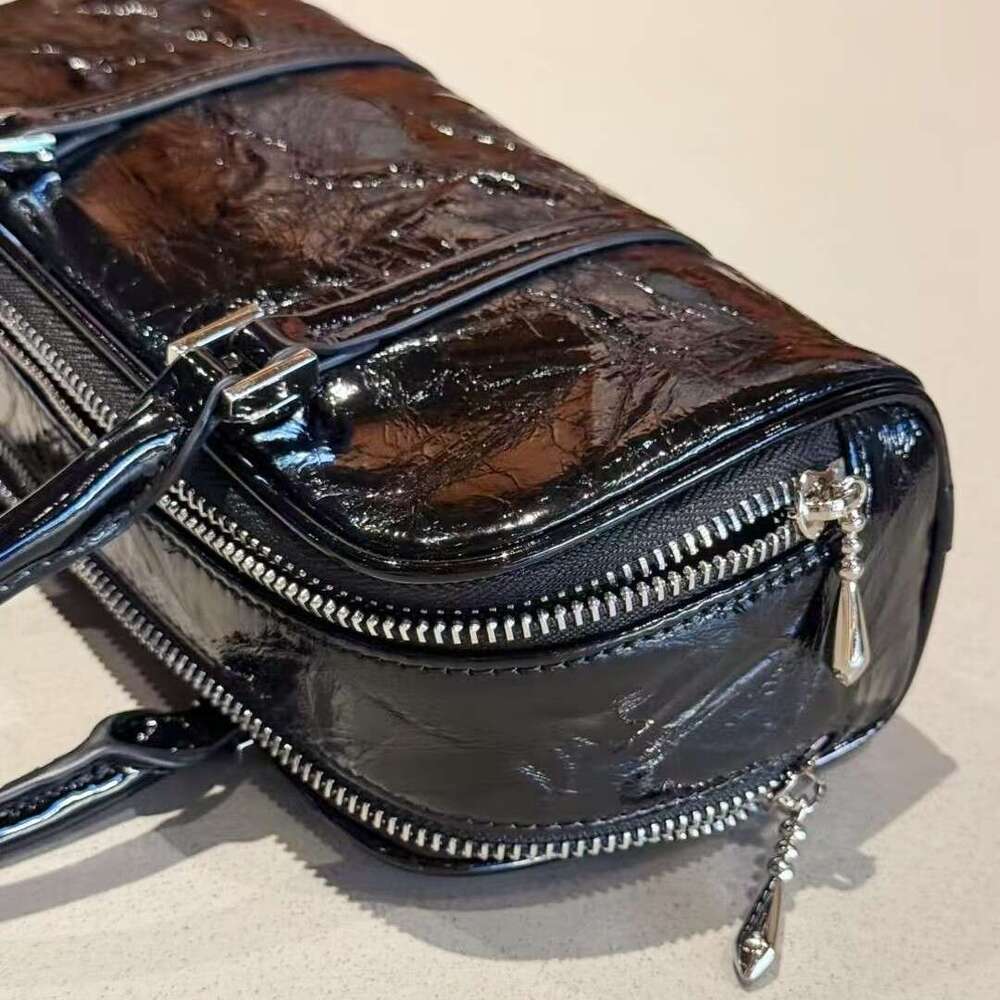 Korean Niche Design Single Shoulder Crossbody Boston for Women New High end Handheld Small Square Bag