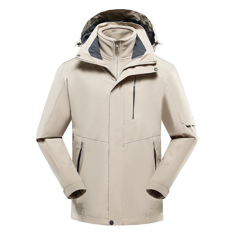 Ddmyoutdoor Outdoor Winter Fishing Suit Waterproof Breathable Warm Three In One Men S And Women S Two Piece Suit Jackets