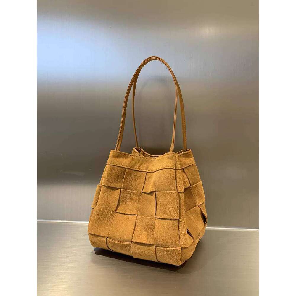 New Eden Garden Bag Multifunctional Woven Vegetable Basket Handbag Crossbody Matte Leather