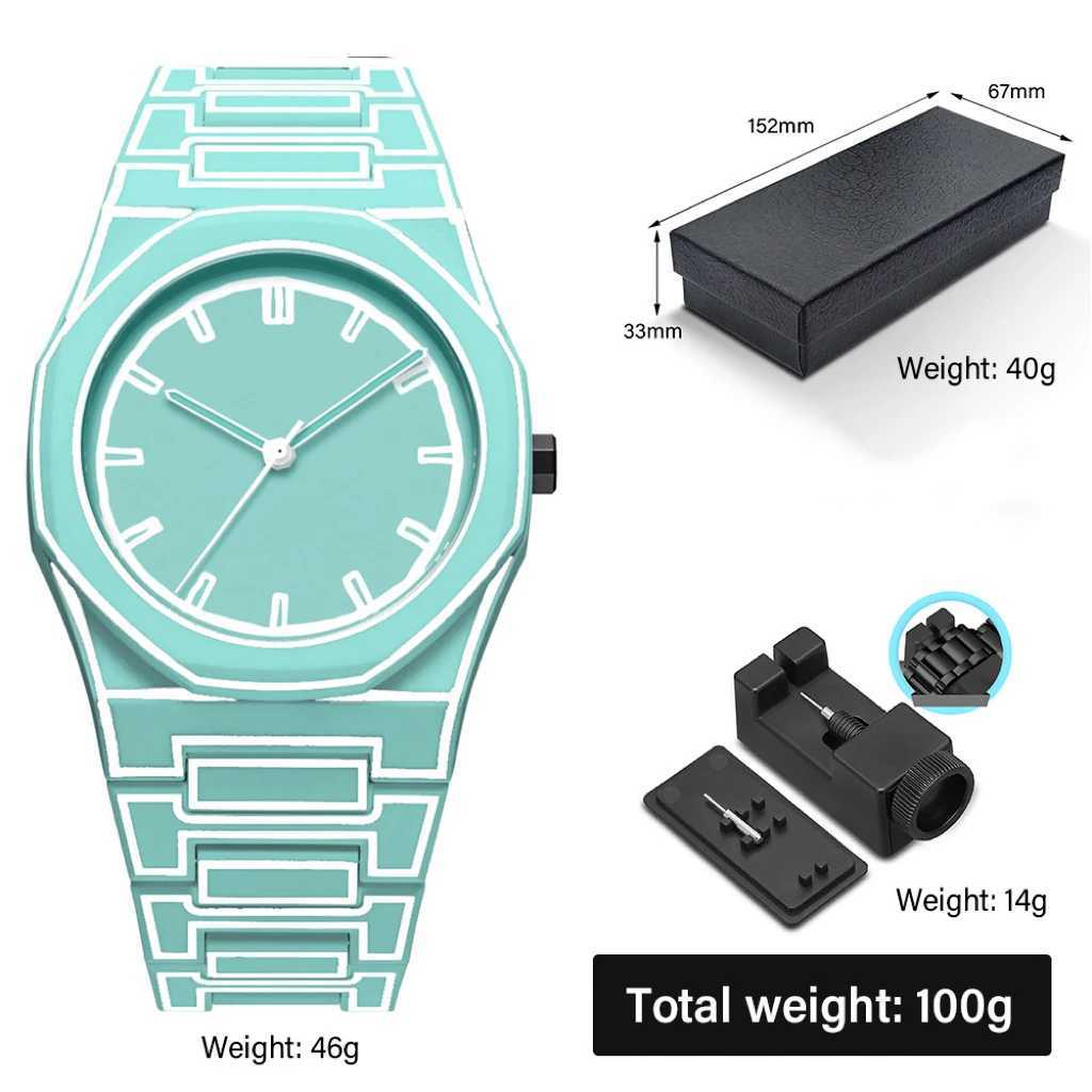 SHUAIKE 1142-14 Creative Fashion Sports and Leisure Style Lightweight Waterproof Sketching Quartz Watch for Men and Women Y250605