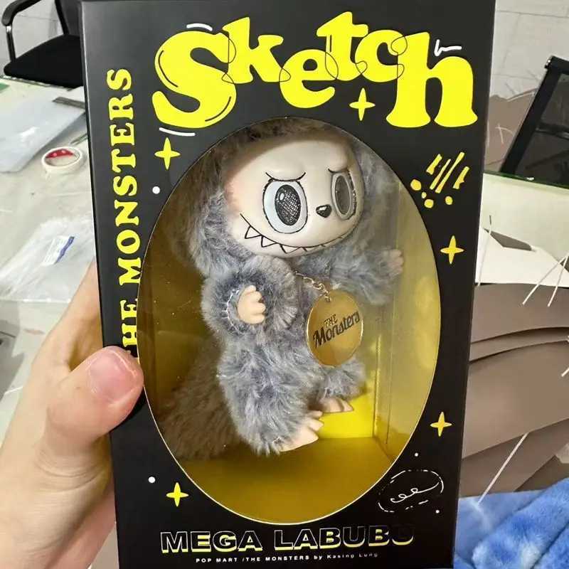 New Arrival Labubu Monster Series Creative Toy Comic Sketch Grey Zimomo Change Doll Toy Kawaii Blind Box Children Birthday Gift X250606
