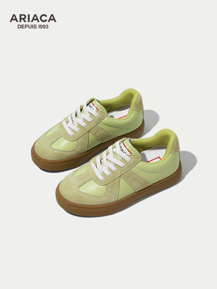 ARIACA children's shoes girls board shoes leather white shoes 2025 new spring and autumn models casual shoes children's de training shoes