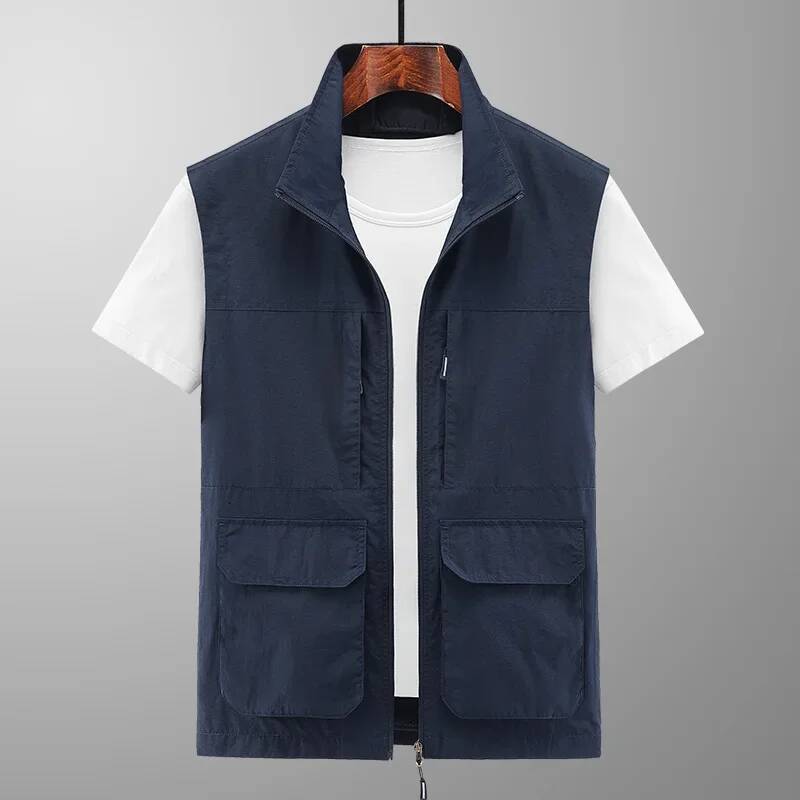 Ddmyoutdoor Men Summer Outdoor Work Safari Fishing Travel Photo Hiking Vest With Pockets Gym Jogging Running Sport Sleeveless Mesh Waistcoat Jogging S