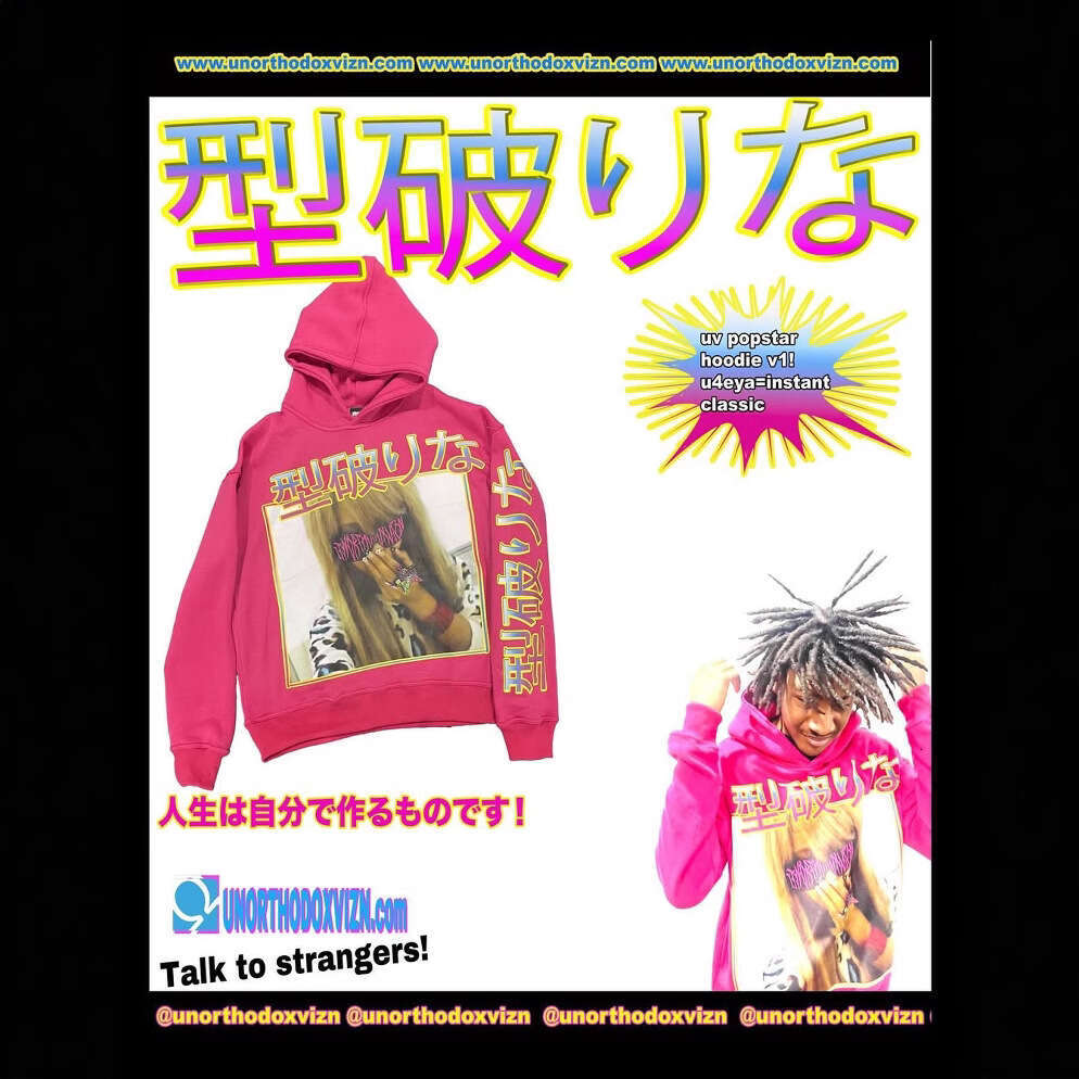 Hoodie with Printed Pattern Long Sleeve Pullover Street Fashion Y2K ddmypluto