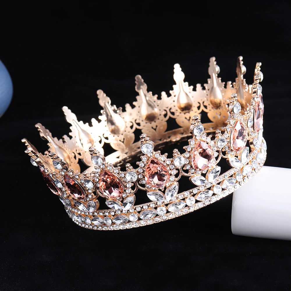 Luxury Bridal Crown Colorful Crystal Princess Tiara Elegant Noble Wedding Jewelry Head Accessories Women Headpiece Z250605