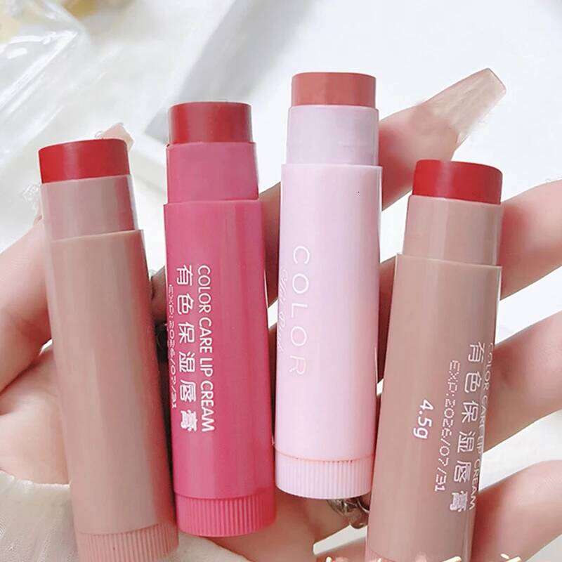 free shipping Colored moisturizing lip balm lipstick moisturizing, moisturizing, diluting lip lines, anti-drying lip balm