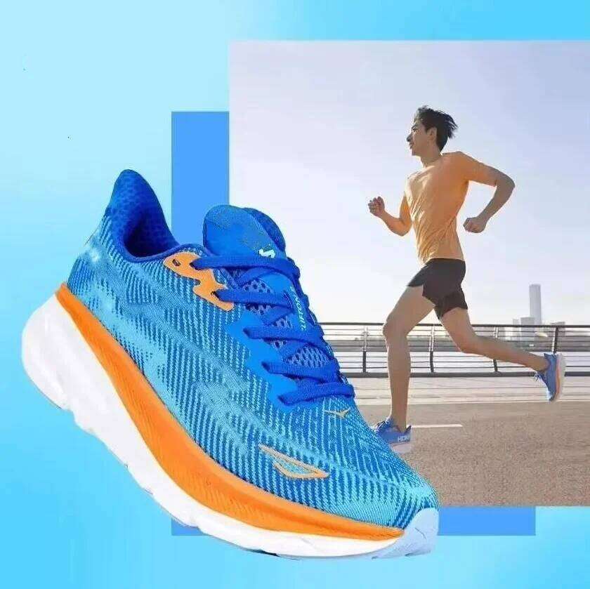 2025 Hot AKOH Clifton 9 Running Shoes Mens Women's Lightweight Cushioning Marathon Breathable Highway Trainer Sneakers