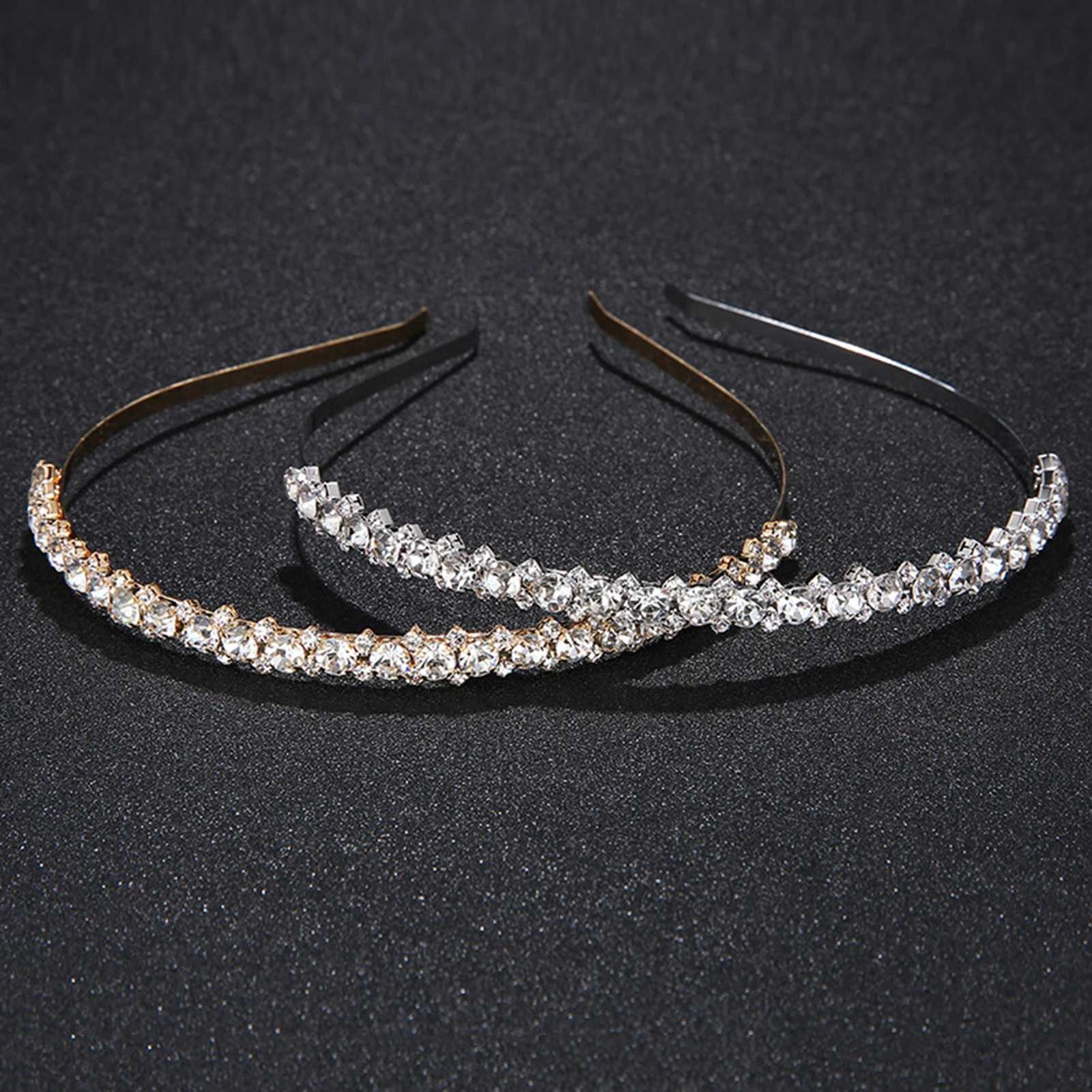 Baroque Hairbands With Rhinestone Fashion Wedding Hair Accessories Bridal Marriage Prom Tiaras For Women Charming Hair Jewelry Z250605