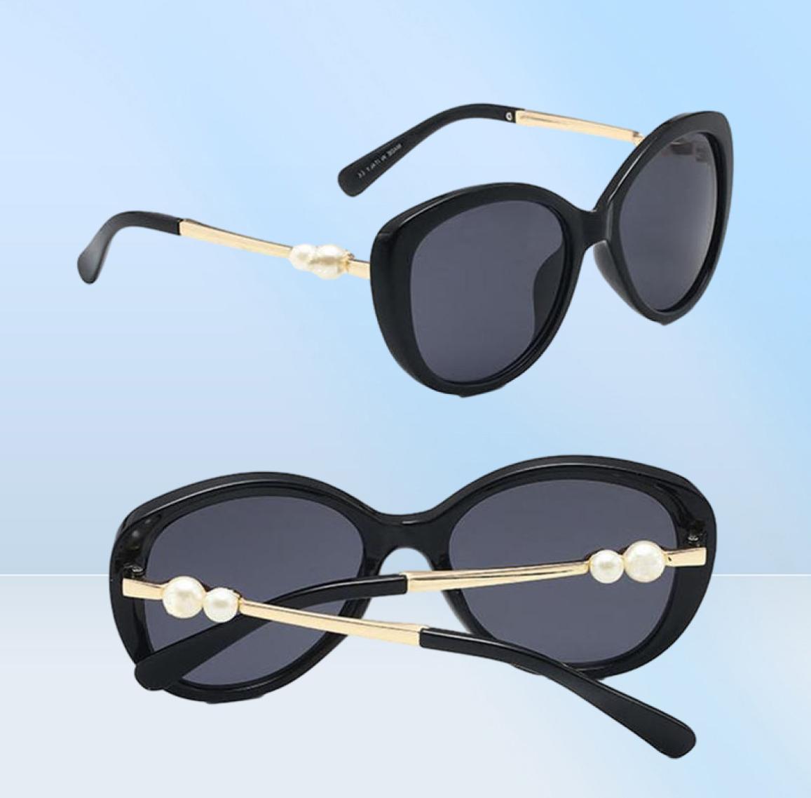 Sunglasses Family Finds 2021 Women Polarized Cat Eye Oversized Eyeglasss UV400 Fashion Pearl C And Letters5250786