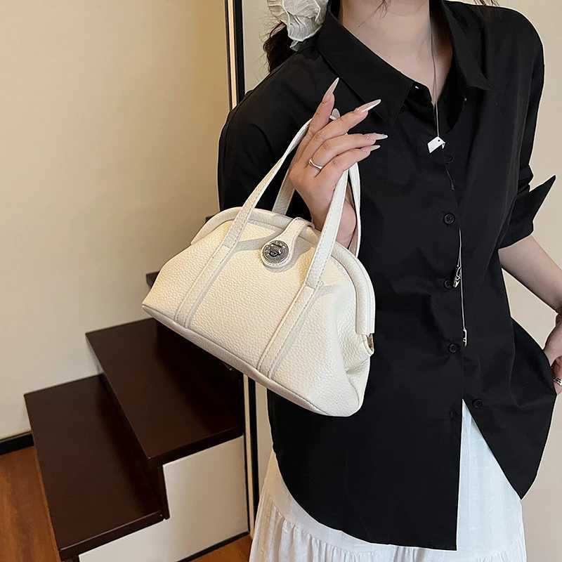 LEFTSIDE Small Shoulder Crossbody Bags PU Leather Women Underarm Bags 2025 Solid Color Top-handle Purse Female Daily Handbags M250606