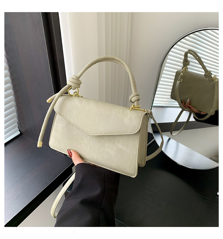 designer Vintage Handheld Small Square Bag for Women 2025 Spring New Versatile Shoulder Bag Cross-border Export Dropshipping Crossbody Bag