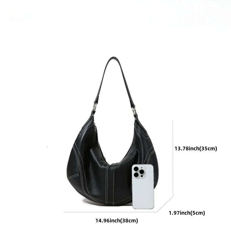 Unveiling The Latest Leather - Large Capacity, Soft Genuine Cowhide Shoulder/ Crossbody Bags In Vintage Charm