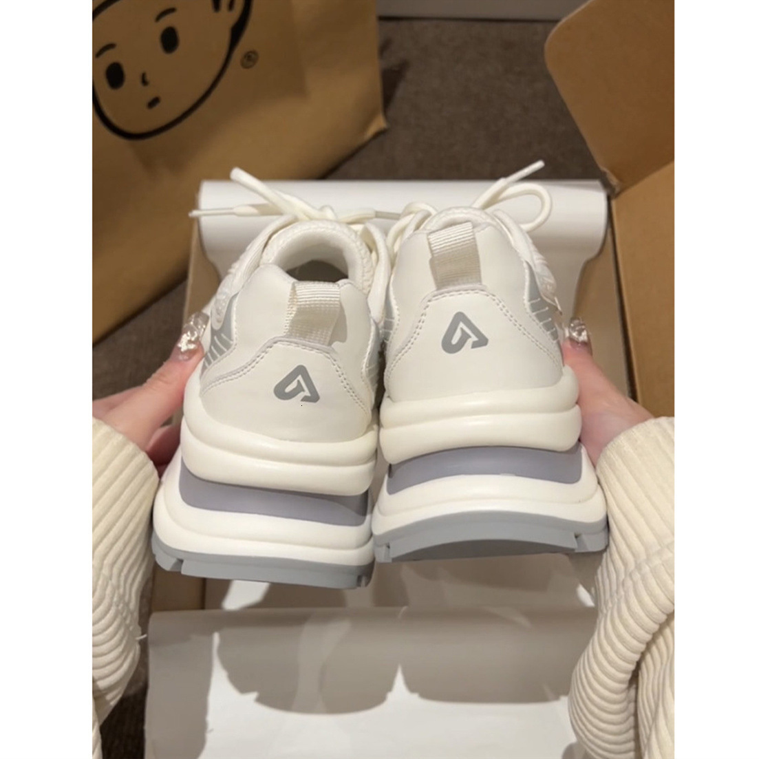 Platform Dad Sneakers For Women Summer New White Small Stature Casual Shoes Street Style Height Increasing Thin Mesh Breathable Sports Shoes Ddmysatur