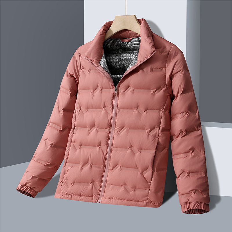 Ddmyoutdoor Winter For Couples Stand Up Collar Solid Color White Duck Down Lightweight New Jacket Warm And Versatile Casual Jacket Jackets