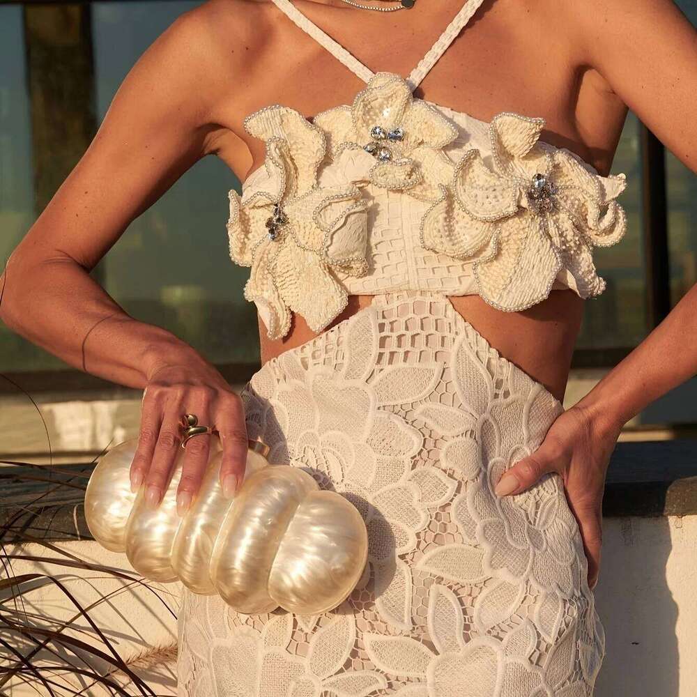 Women Designer Green Pink Circular Boston Acrylic Box Day Clutch Purse Handbags Marble Small Beach Summer Party Evening Bag Chic