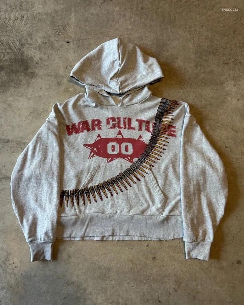 Men's Hoodies American Hip-hop Casual Letter Printing Trendy Brand Hoodie Men 2025 High Street Harajuku Punk Oversized Sweatshirt Women