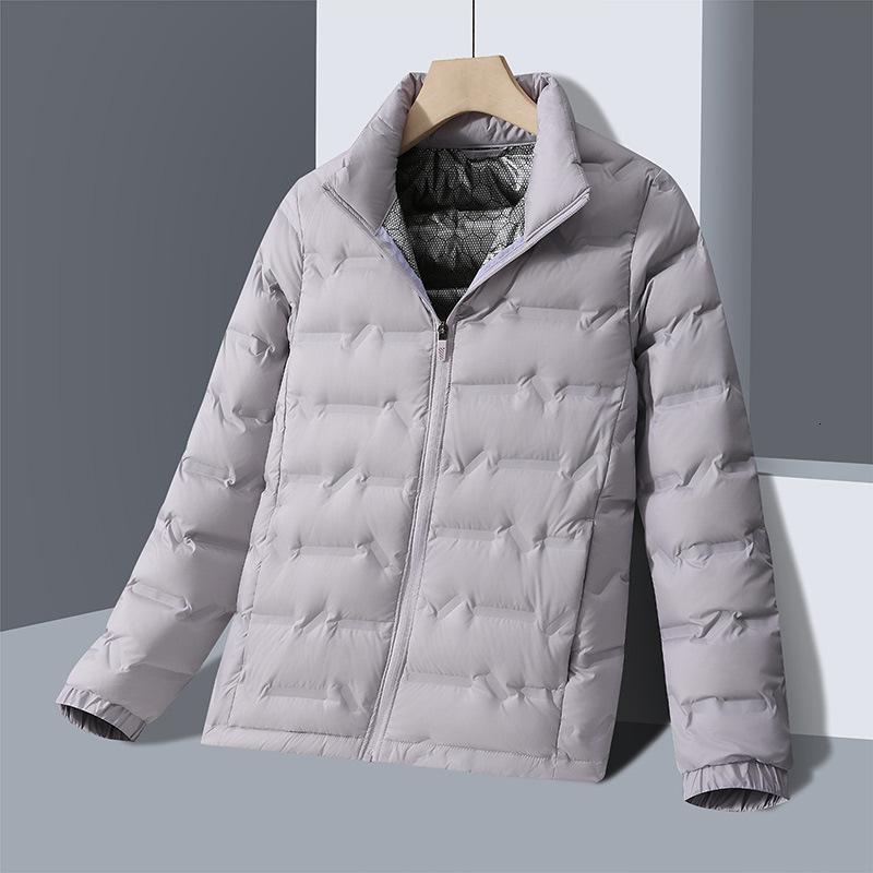 Ddmyoutdoor Winter For Couples Stand Up Collar Solid Color White Duck Down Lightweight New Jacket Warm And Versatile Casual Jacket Jackets