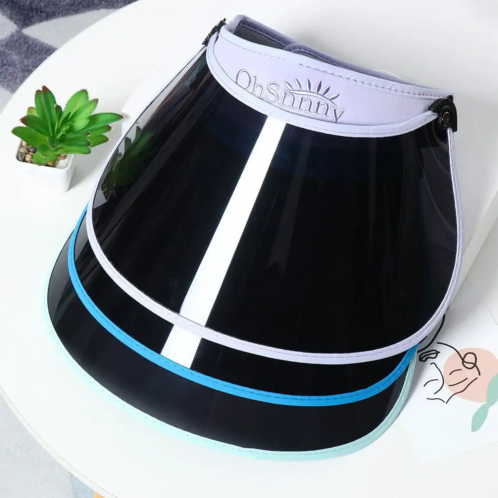 Summer Large Lens Sun Hat Outdoors Sport Anti-UV Visor Face Cover Shield Foldable Portable Men Women Empty Top Hat 250603