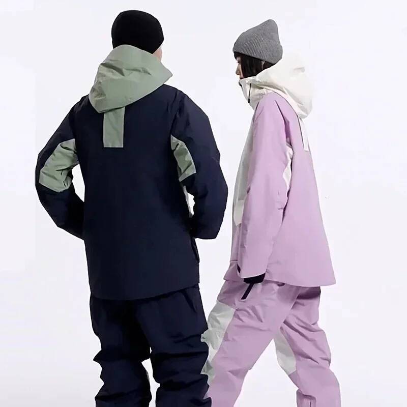 Ddmyoutdoor Outdoor Sport Skiing Jackets New Woman Snowboard Coats Male Waterproof Hooded Zipper Ski Jacket Men Warm Snowmobile Clothes Jogging Suit