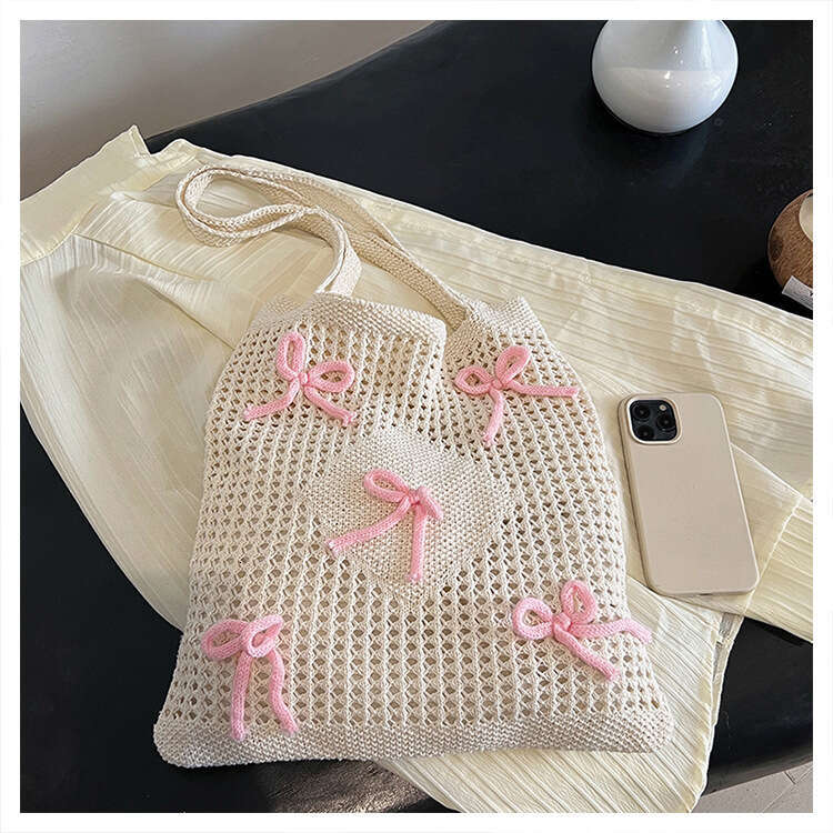 Korean Style Trendy Woven New Textured Fresh Shoulder Crossbody Fashionable Women's Bag B5