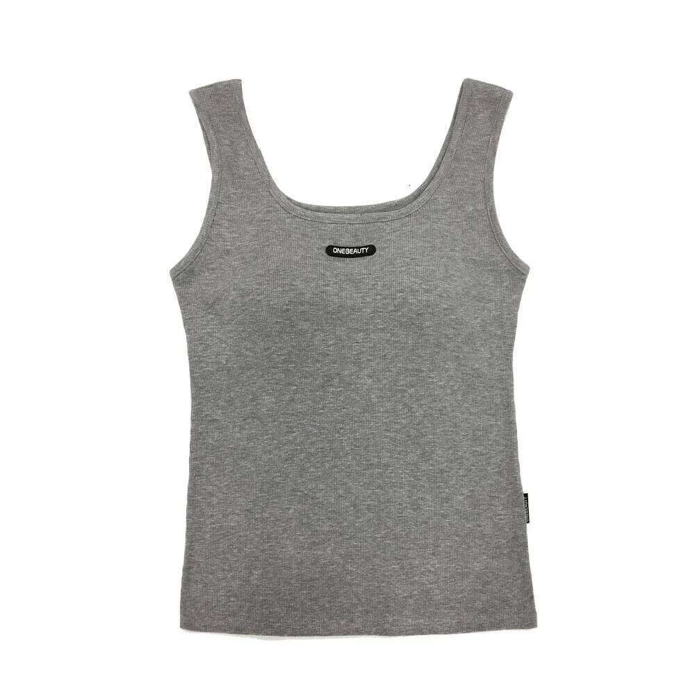 New Sporty Style Short Sleeveless Vest Women's Slimming Summer Shirt Trendy Outerwear Fashionable Body Shaping Tank Top