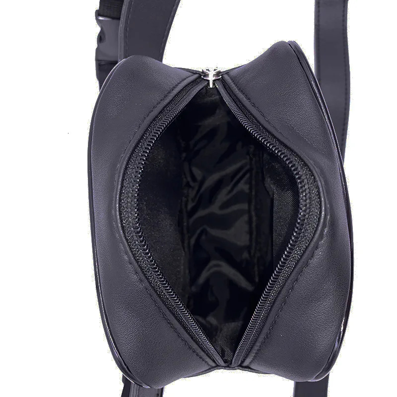 Trendy Stylish Black Women Waist Leg Belt Leather Cool Girl Bag Fanny Pack for Outdoor Hiking Motorcycle w250605