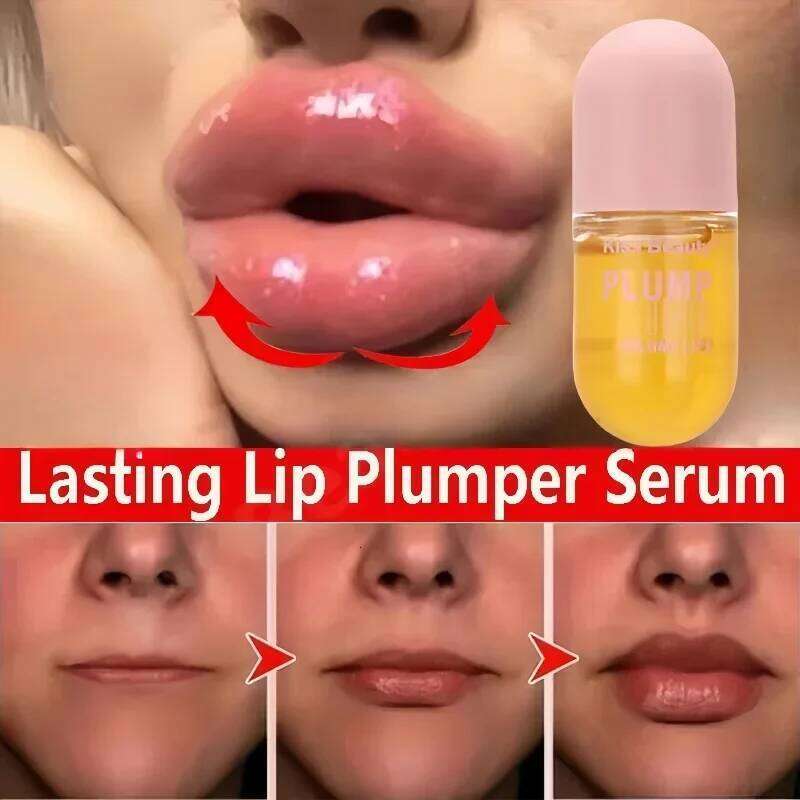 Plumper Oil Instantly Plumps Lips Increasing Elasticity Long-lasting Moisturize Gloss Saturation Beauty Makeup Lip Care free shipping