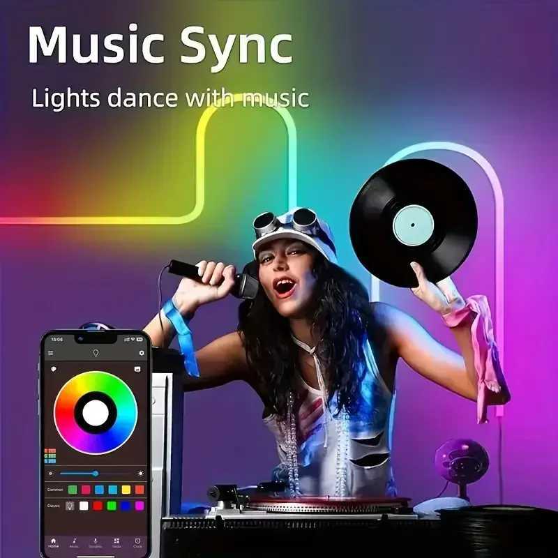 Neon LED Lights Strip 24V RGB Neon Flexible Tape Control With Bluetooth App 15M 10M 20M 30 Meters Childrens Room LED Wall Light Z250605
