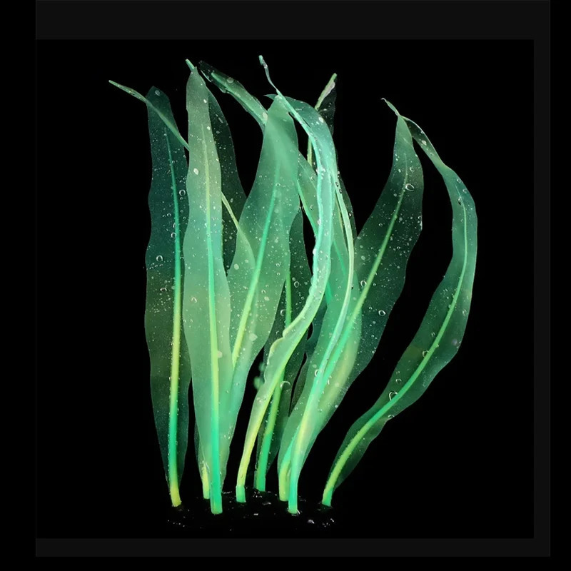 Artificial Swim Glow Kelp Aquarium Decoration Aquatic Plants Water Grass Fish Tank Ornaments Underwater Landscape Accessories 250604