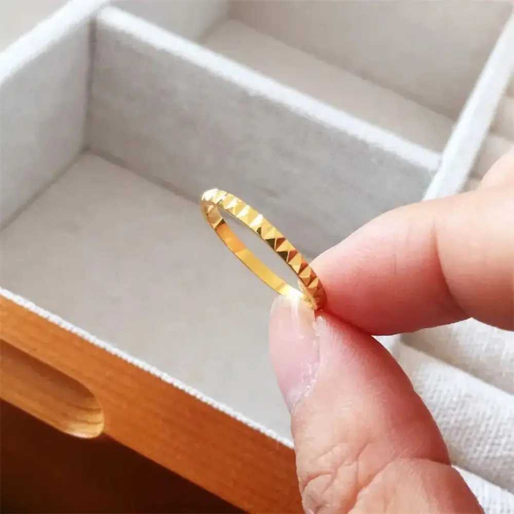 Minimalist Stainless Steel Ring for Women Couple Rings Luxury Elegant Fashion Wedding Gift Rings Jewelry Wholesale Dropshipping W250606