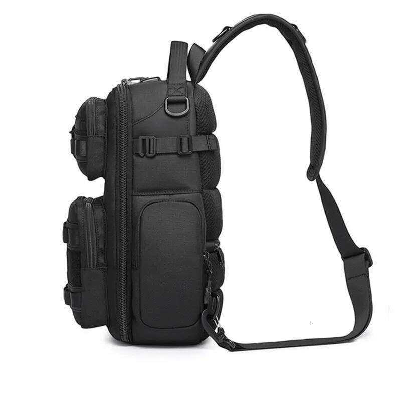 OZUKO Large Capacity Men Chest Waterproof Outdoor Sports Tactical Male Shoulder Bag High Quality Crossbody Sling Bags